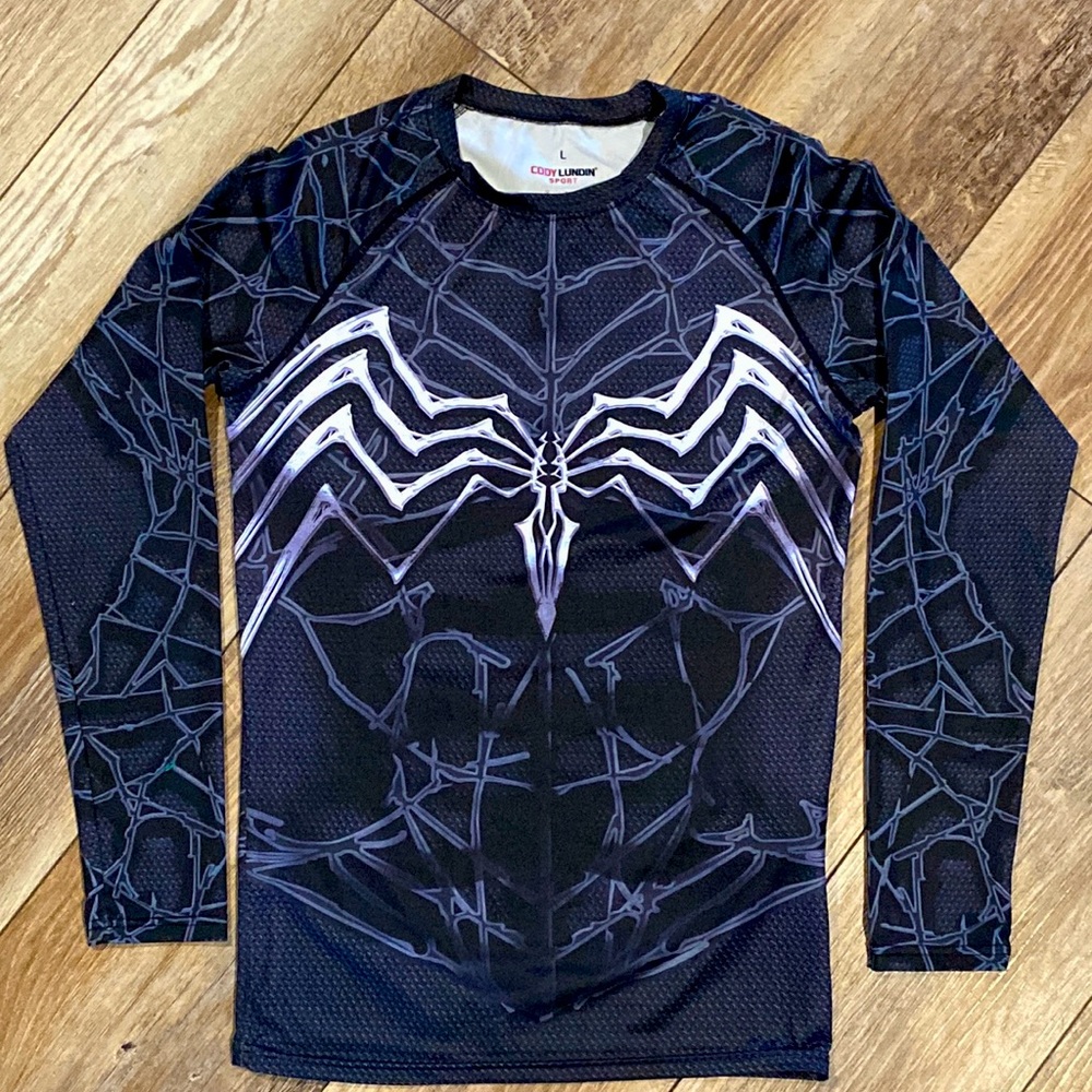 Super-Hero Long Sleeve Compression Shirt 3D Print Men's Gym Top